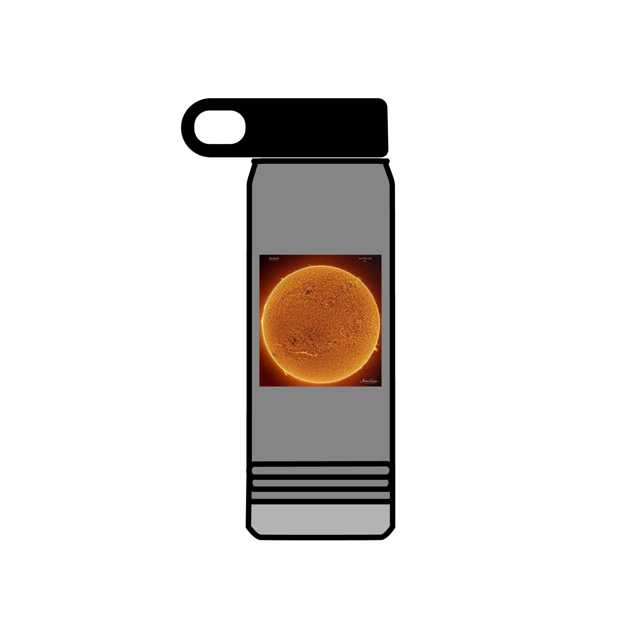 Solar Sun Image Water Bottle | 20oz Stainless Steel Bottle