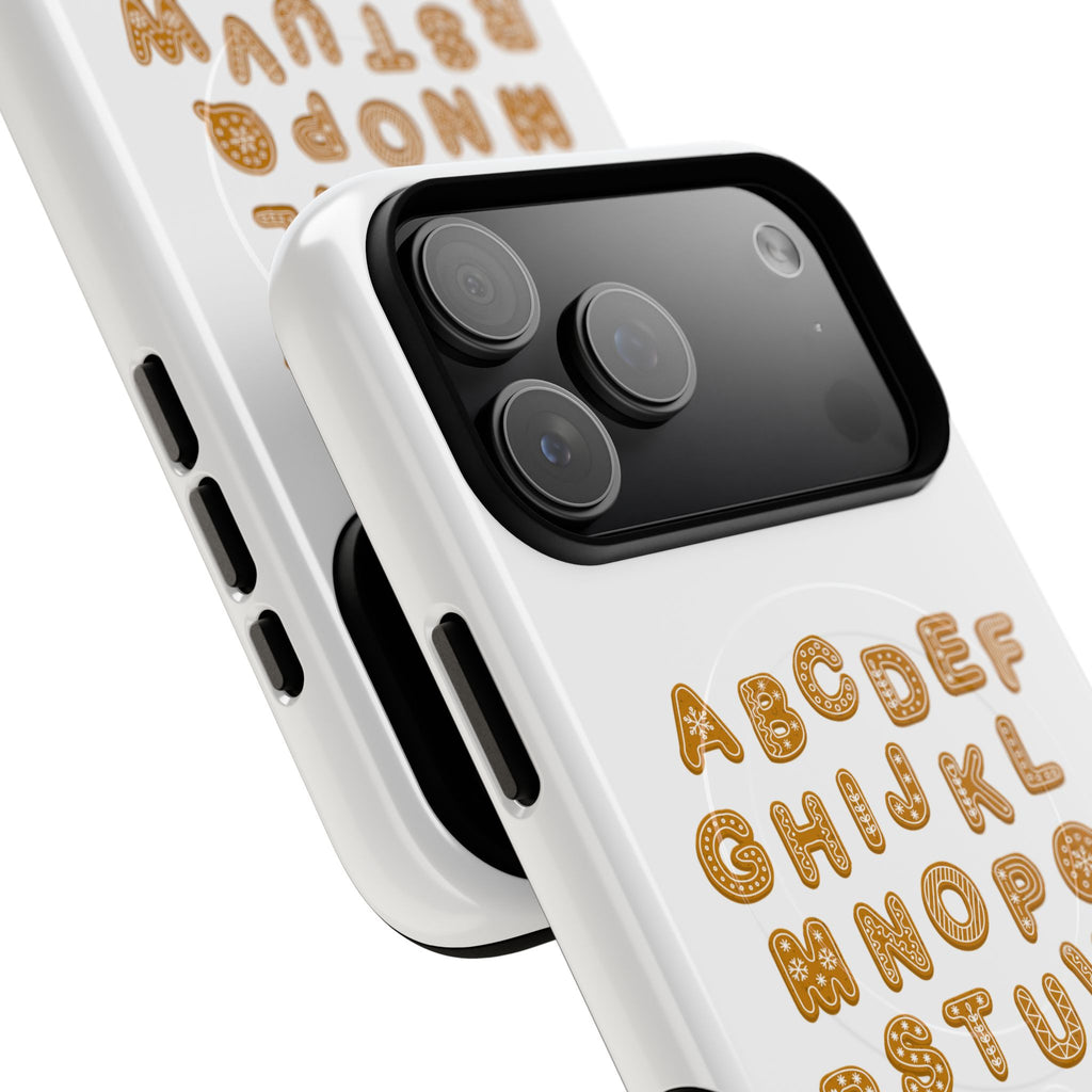 Cookie Alphabet Phone Case | Tough Magnetic Case, Cute Lettering