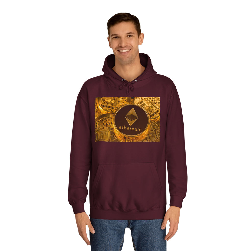 Ethereum Coin Hoodie | Crypto Logo Sweatshirt, Blockchain Design