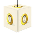 Golden Letter O Light Cube Lamp | Modern Nautical Accent Lighting
