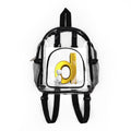 Gold Letter D Logo Clear Stadium Backpack | Clear Bag with Black Trim