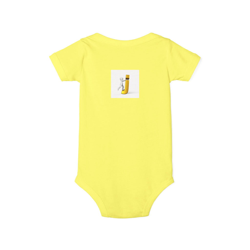 Figure Riding Letter J | Infant One Piece | Cute Bodysuit