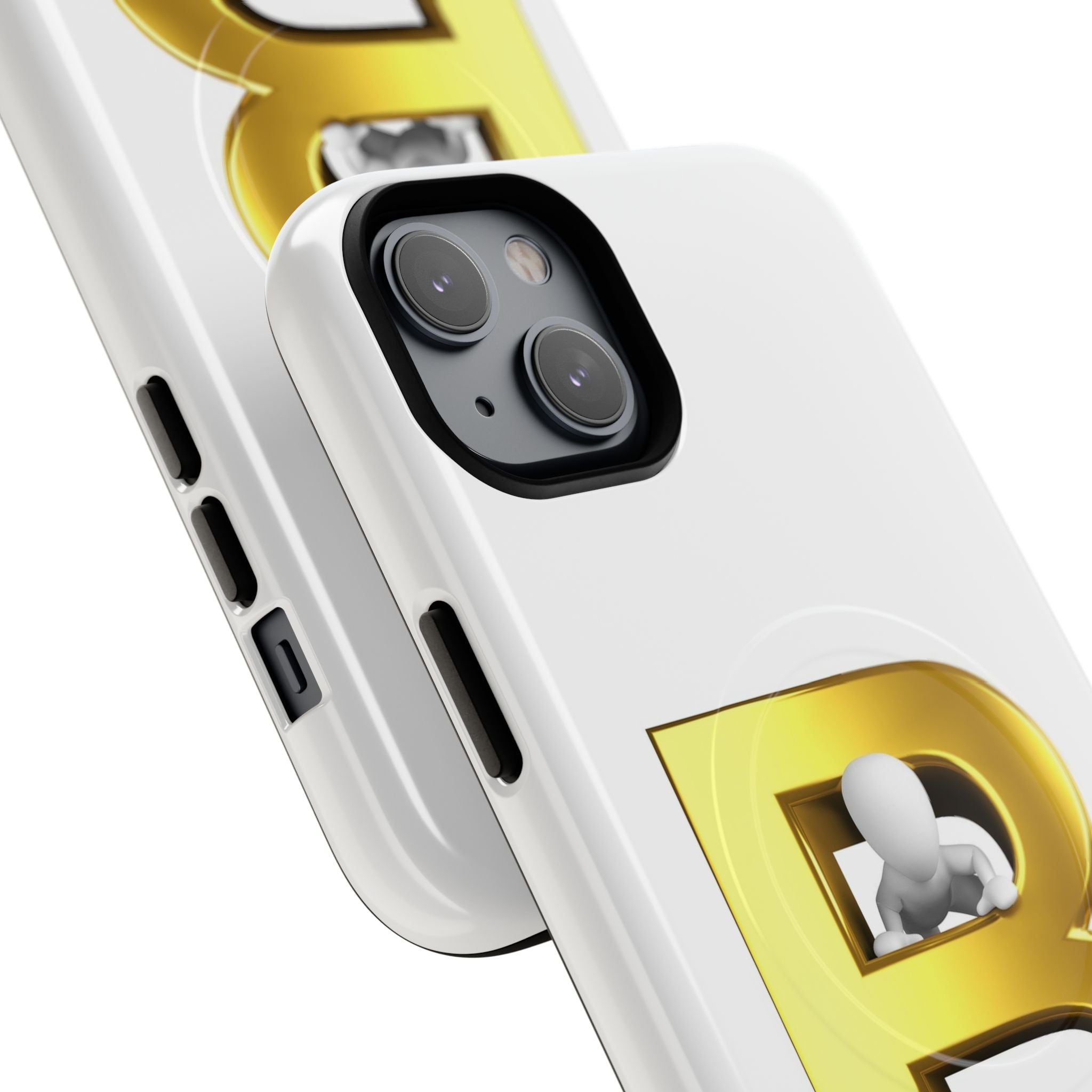 Gold 3D Letter B phone case | Tough Magnetic Case