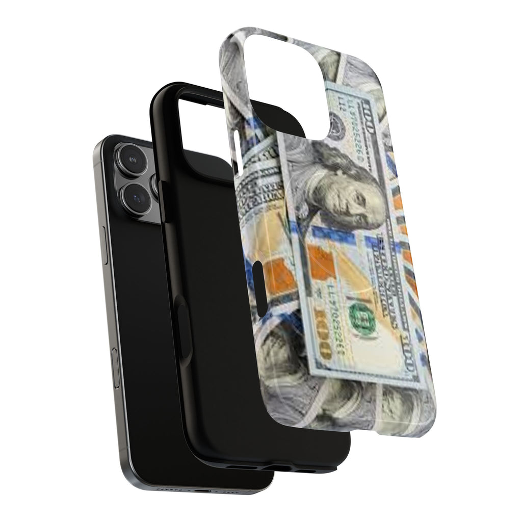 Hundred Dollar Bills Phone Case | Tough Magnetic Case, Money Pattern