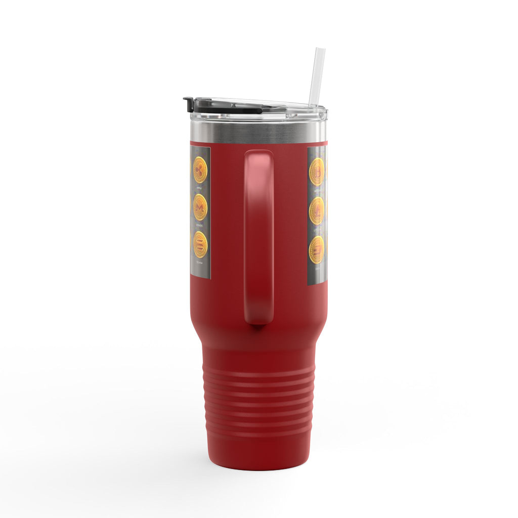 Crypto Currencies Icons 40oz Travel Mug | Insulated Tumbler