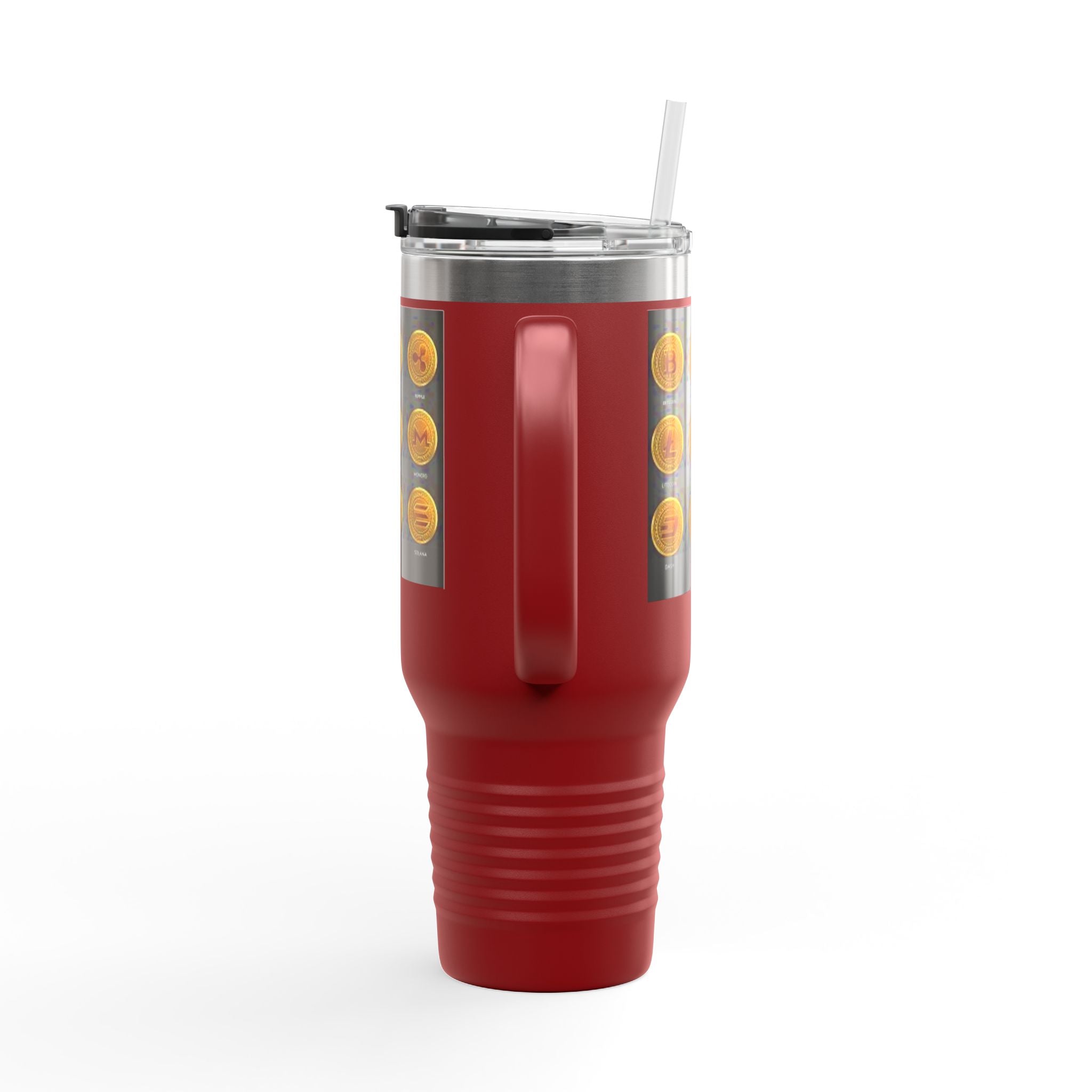 Crypto Currencies Icons 40oz Travel Mug | Insulated Tumbler