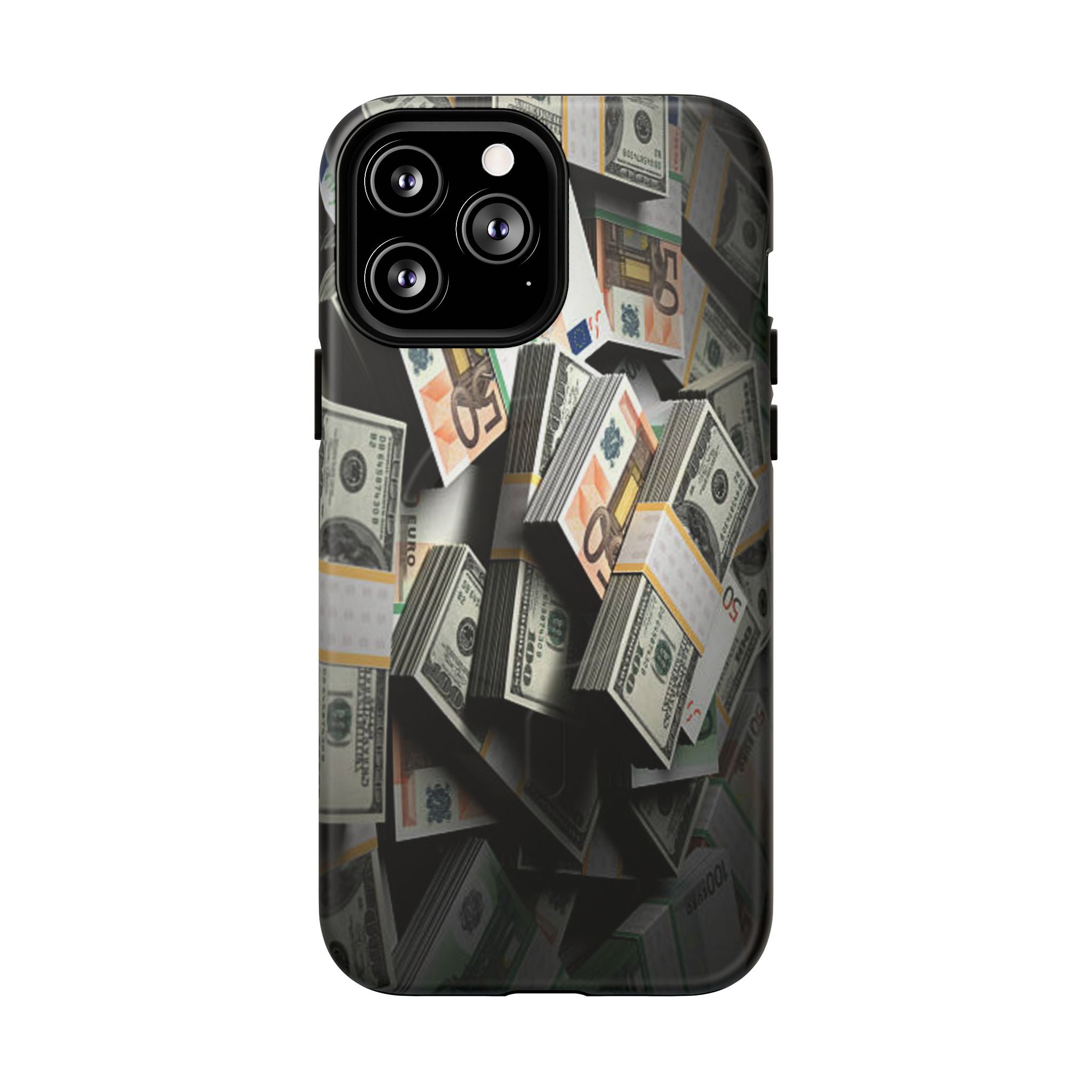 Coque de téléphone Argent Empilé | Coque magnétique robuste