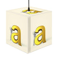 Gold Letter A Light Cube Lamp | Alphabet Initial Nursery Decor