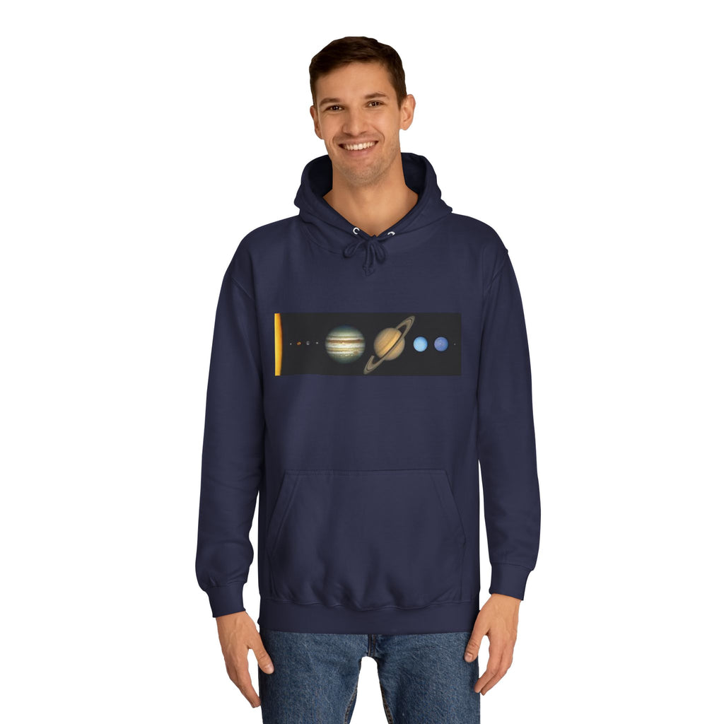 Solar System Planets Hoodie | Saturn Jupiter Earth Mars Nebula Design