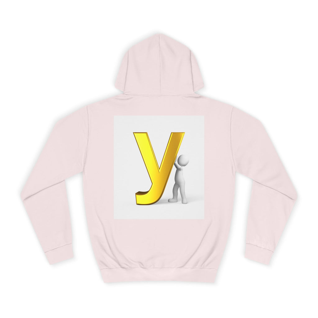 Yellow 3D Letter Y hoodie | Letterman Monogram Initial Sweatshirt