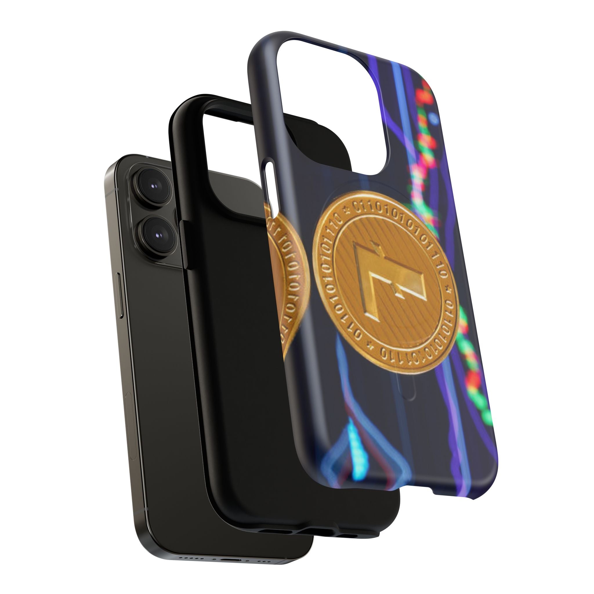 Litecoin Crypto Coin Phone Case | Tough Magnetic Case, Blockchain Design