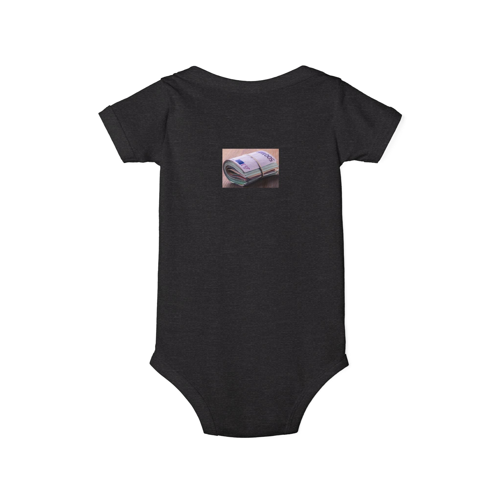Stack of Cash Graphic Infant One Piece | money print bodysuit