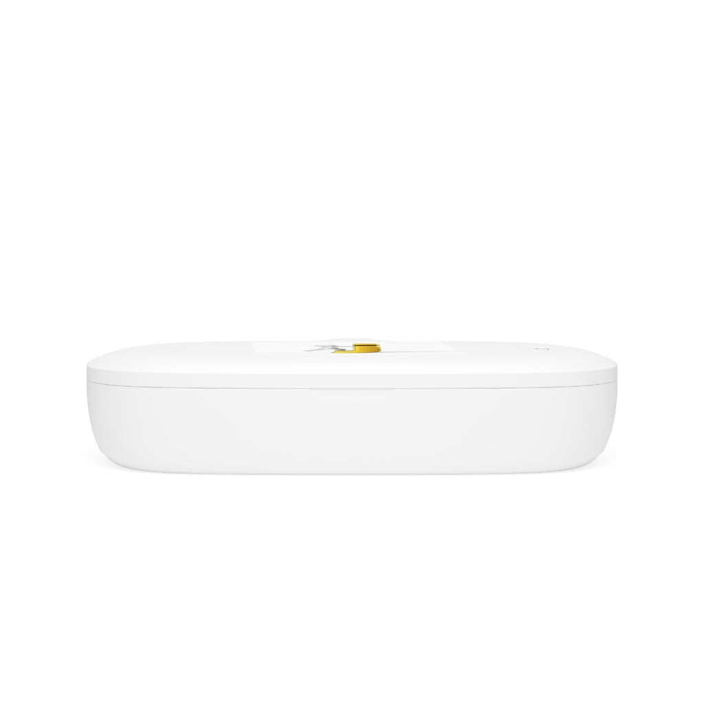 Yellow Letter J Icon UV Phone Sanitizer and Wireless Charging Pad | Logo Charging Station