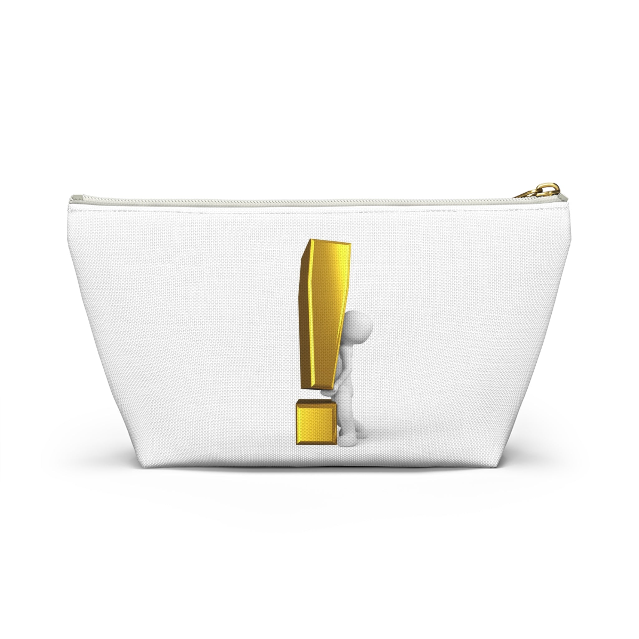 3D Figure Holding Gold Exclamation Mark Accessory Pouch