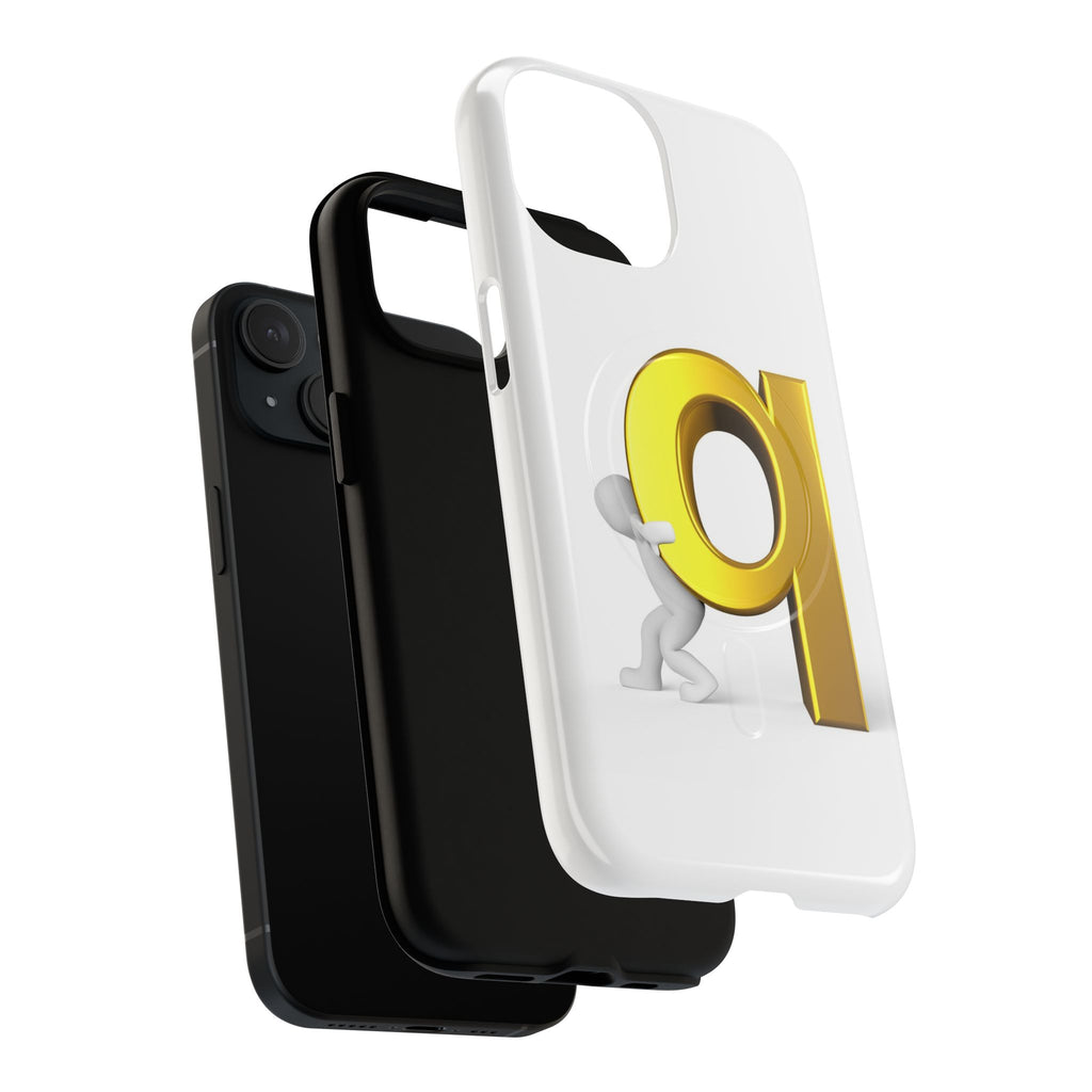 Gold Letter Q Phone Case | Tough Magnetic Case