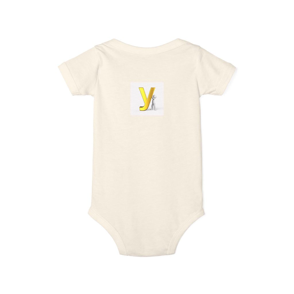 Yellow Letter Y Initial Onesie | Infant Jersey One Piece