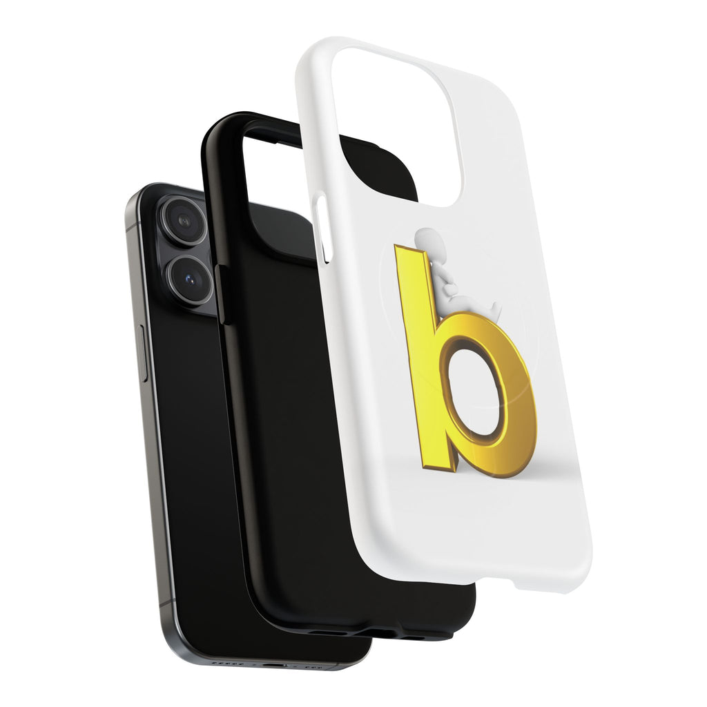 Gold Letter B Phone Case | Tough Magnetic Case