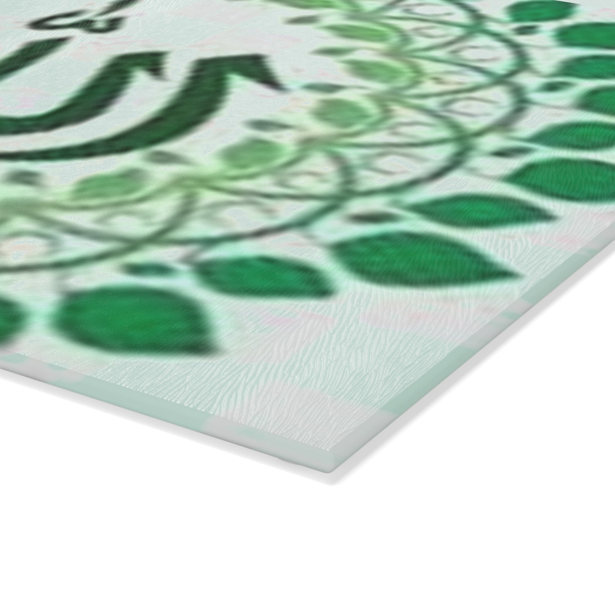Allah Calligraphy Glass Cutting Board | Islamic Arabic Script Kitchen Decor