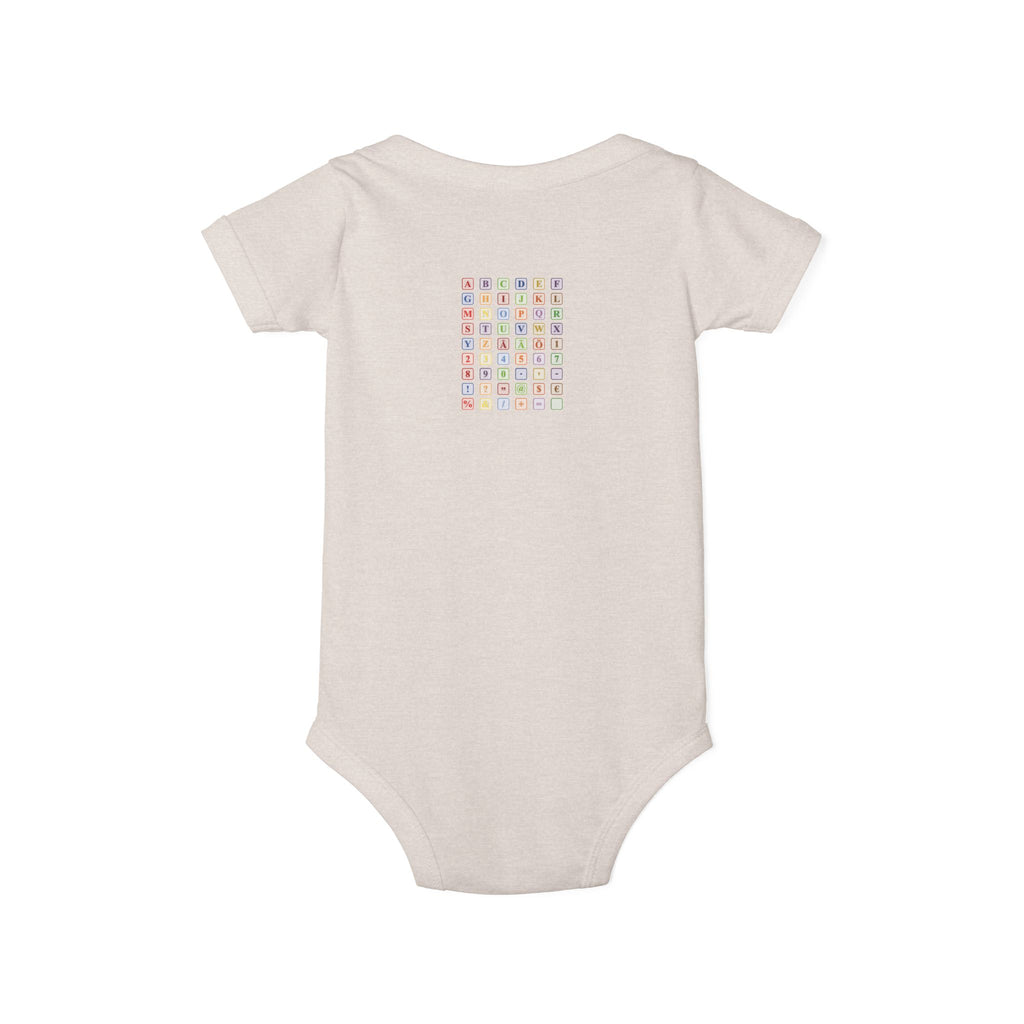 Colorful Alphabet Grid Infant One Piece | Baby Bodysuit