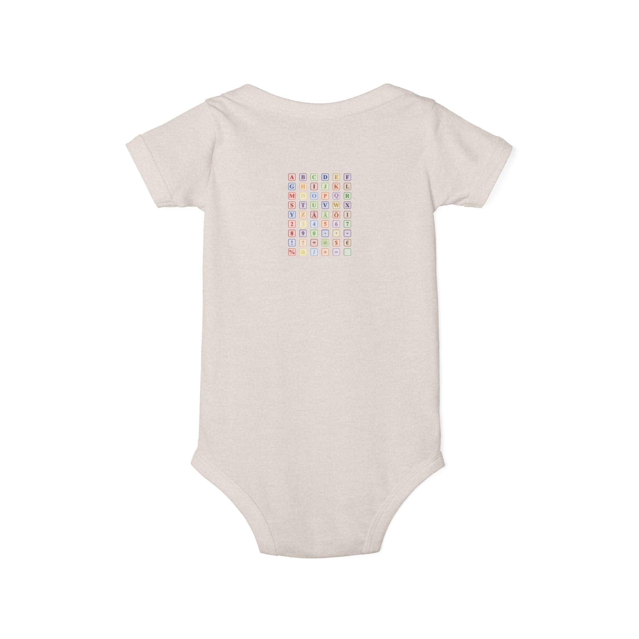 Colorful Alphabet Grid Infant One Piece | Baby Bodysuit