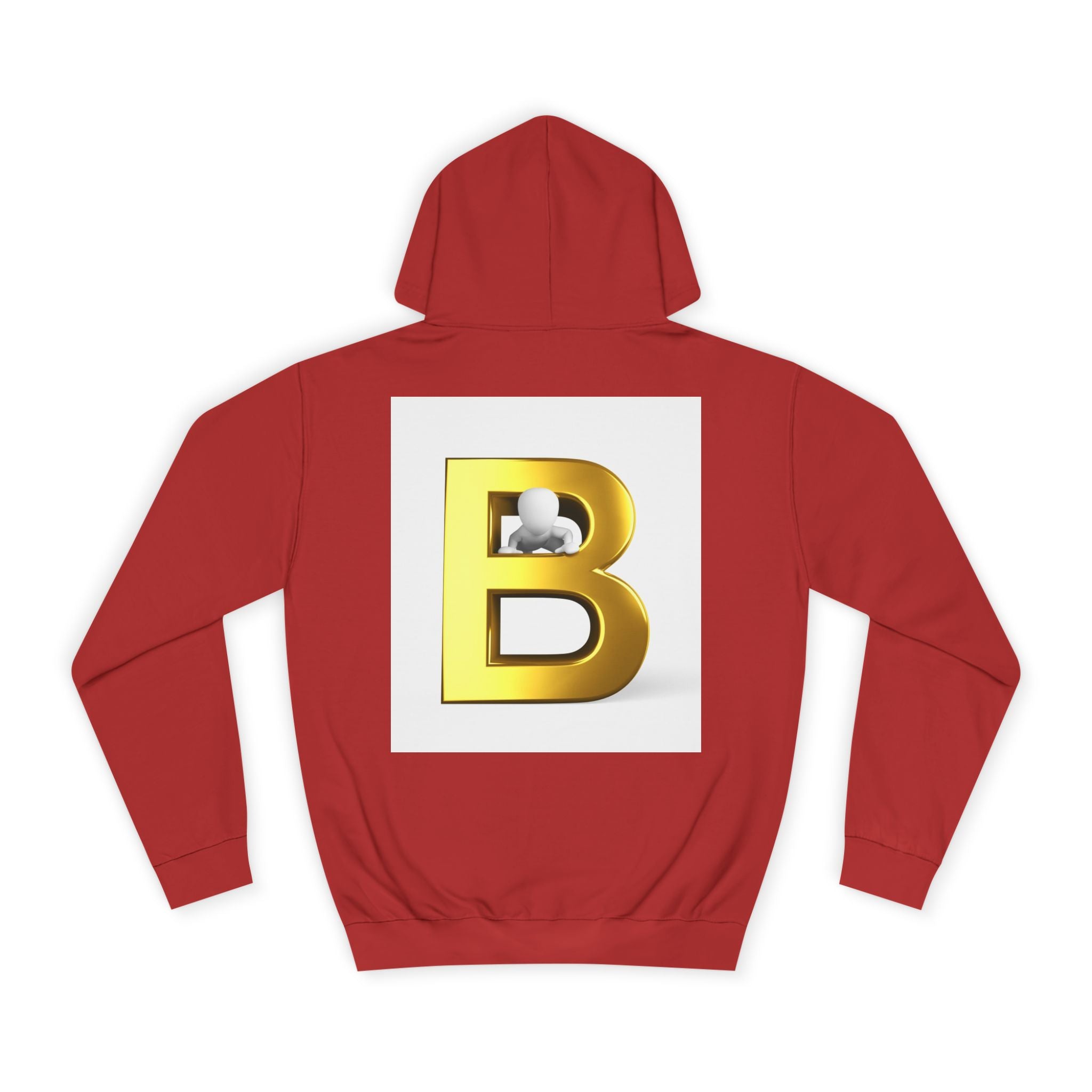 Gold Letter B Hoodie | Monogram Initial Sweatshirt