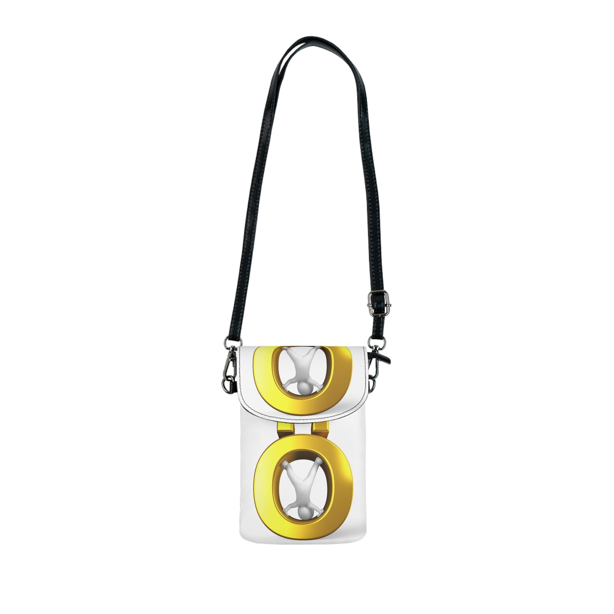 Gold letter Ö Graphic Small Cell Phone Wallet | Crossbody Phone Pouch