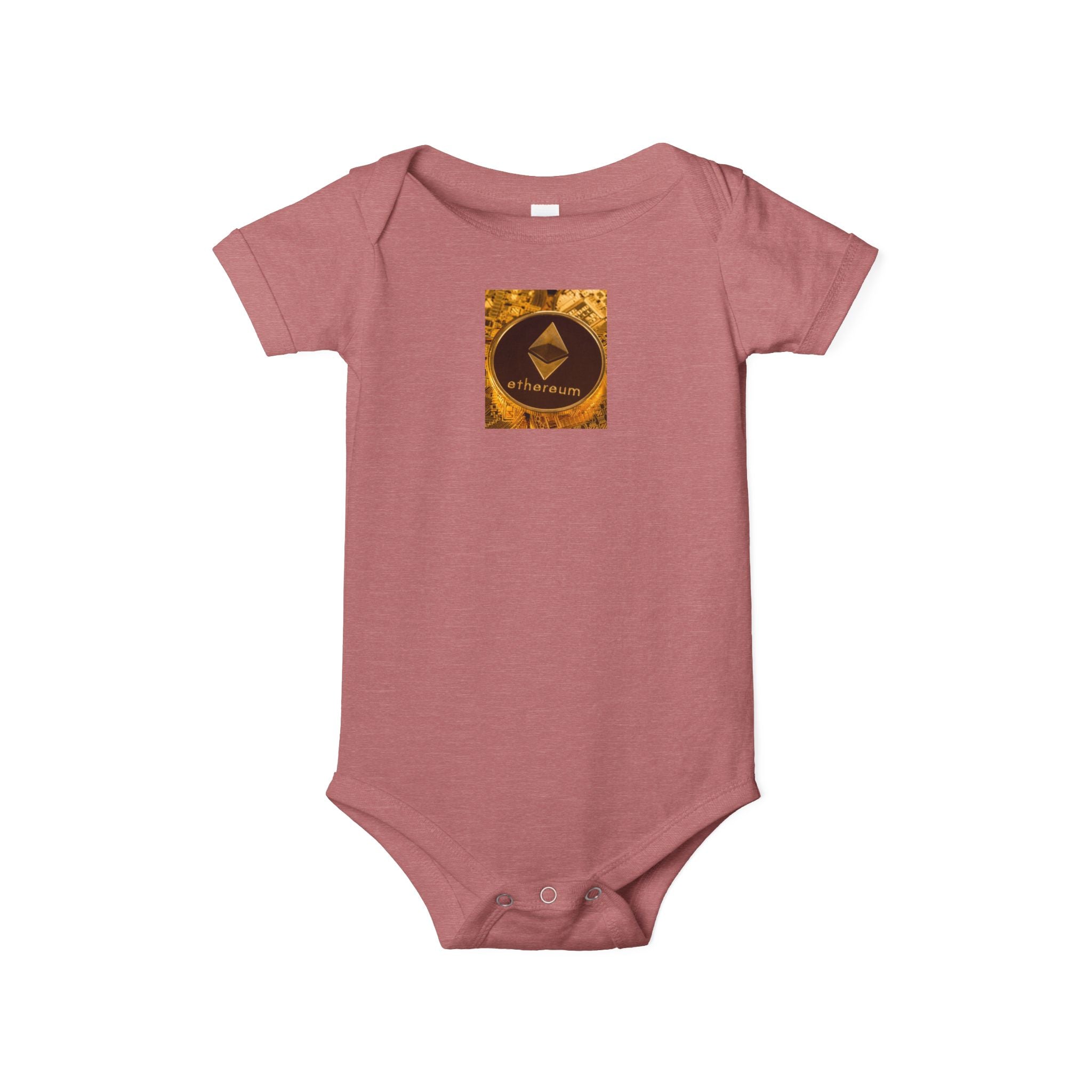 Grenouillère Bébé Logo Ethereum | Body Bébé Crypto