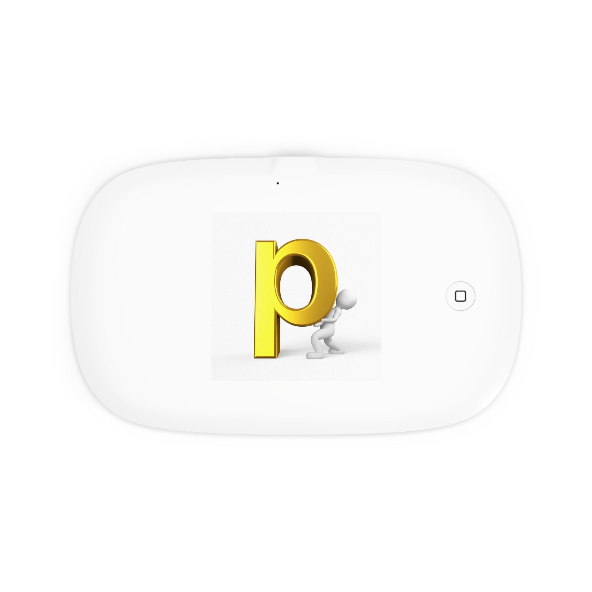 Gold Letter P Logo UV Phone Sanitizer and Wireless Charging Pad