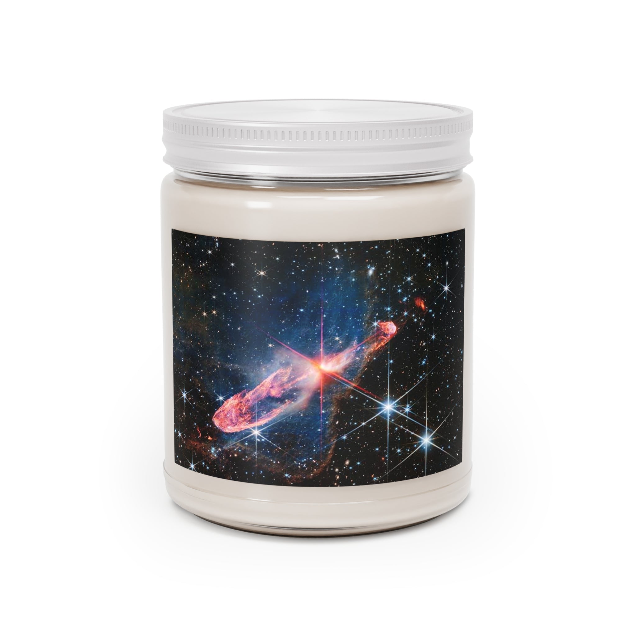 Bougie d'art cosmique Nébuleuse spatiale | Bougie en cire de soja
