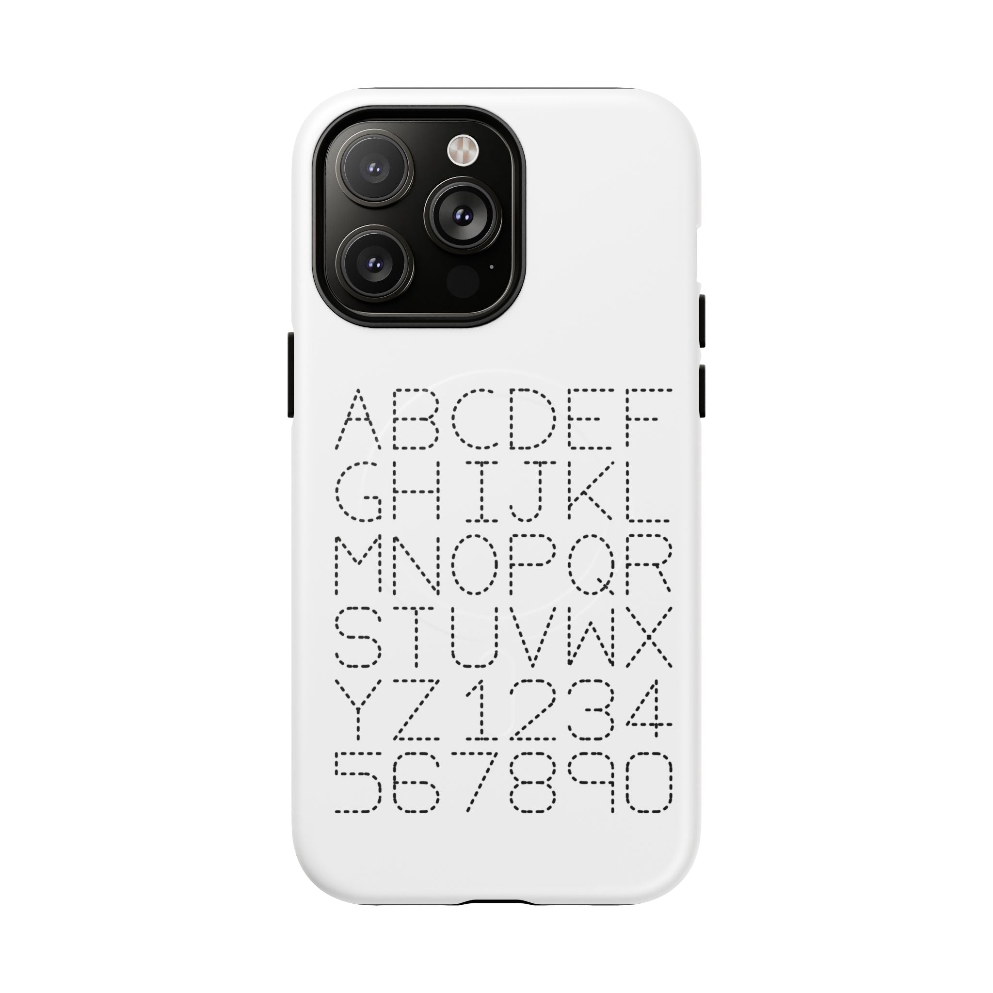Coque de téléphone Alphabet à pois | Coque magnétique robuste