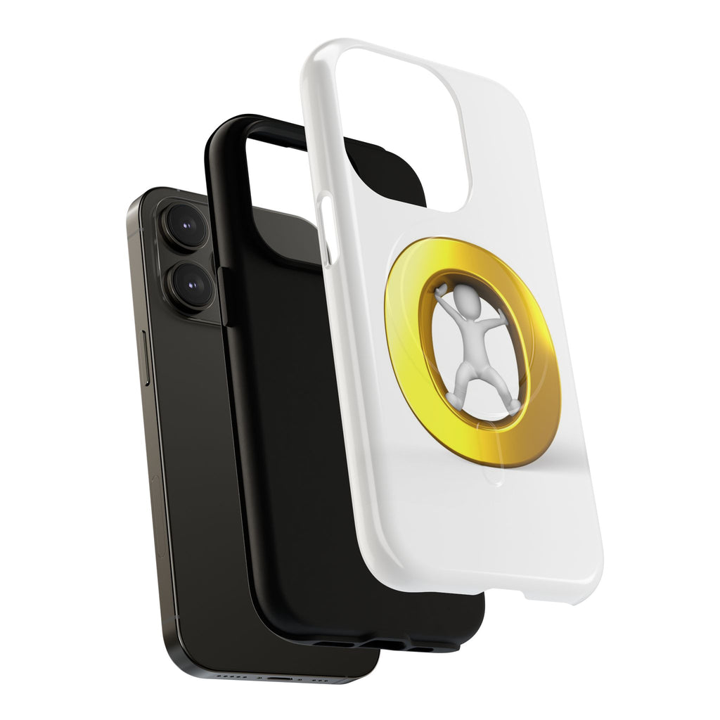 3D Gold Letter O Figure Phone Case | Tough Magnetic Case
