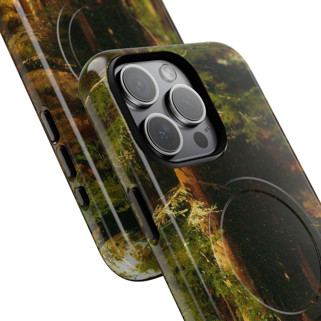 Autumn Forest Path phone case | Magnetic Tough Case, fall landscape art