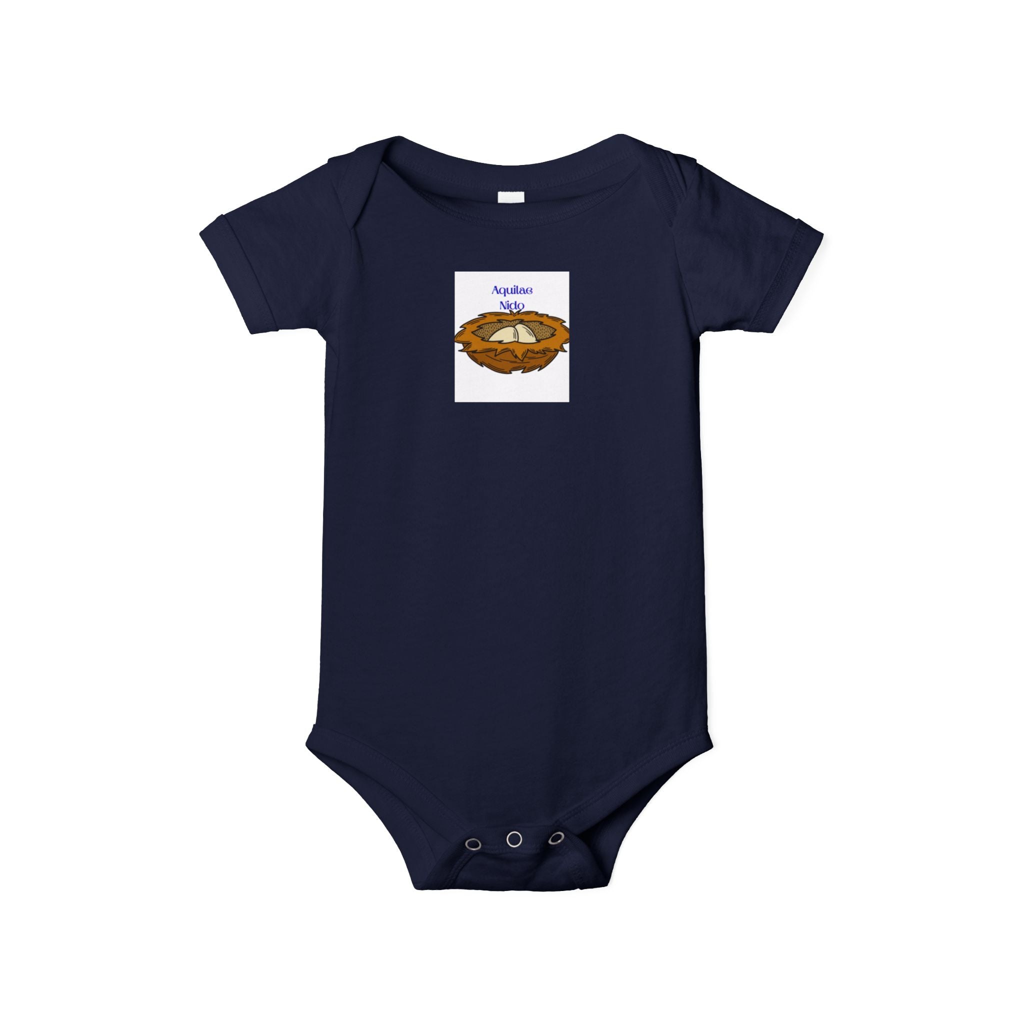 Grenouillère bébé nid d'oiseau | Barboteuse bébé avec illustration de nid
