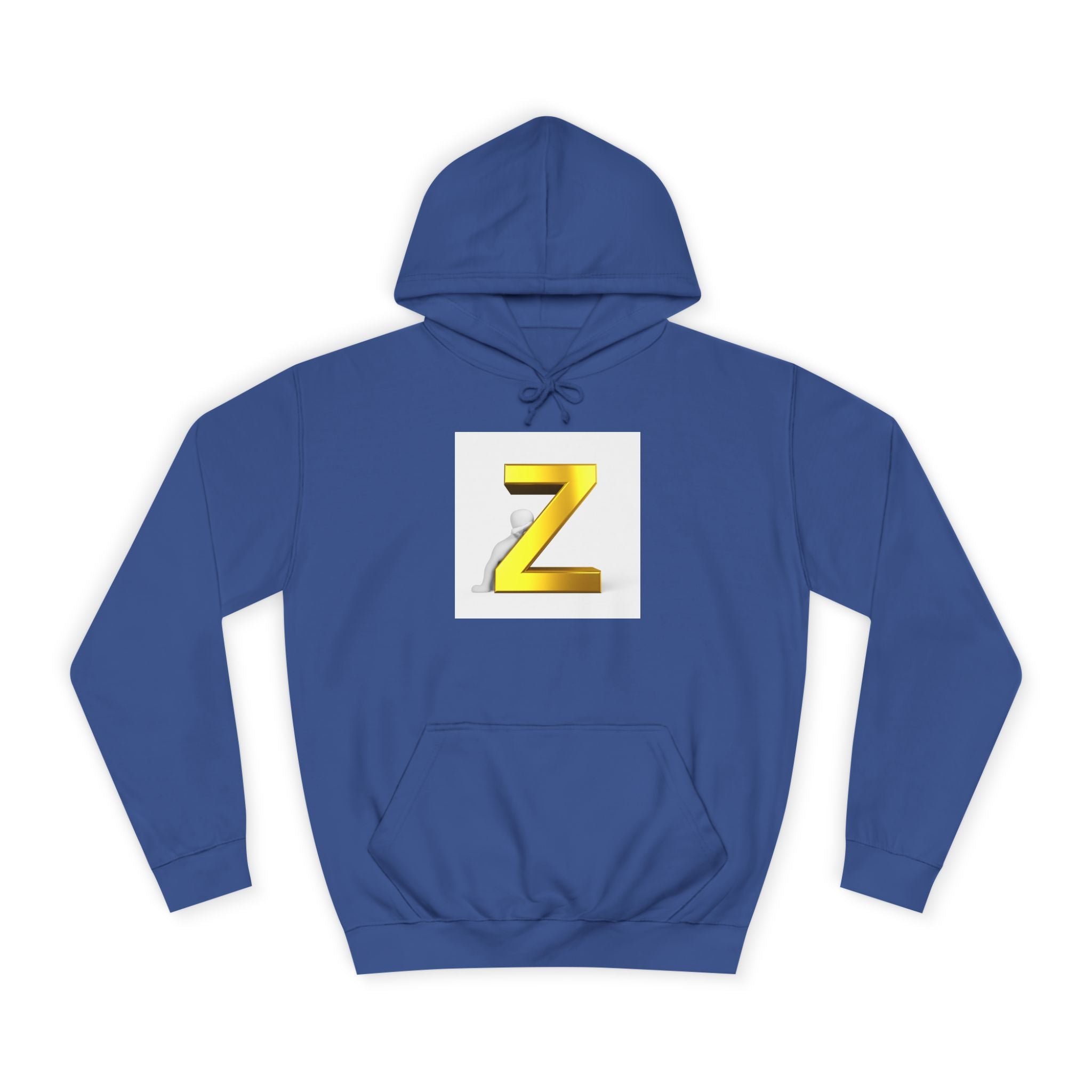 Sweat à capuche lettre Z dorée 3D | Monogramme initial