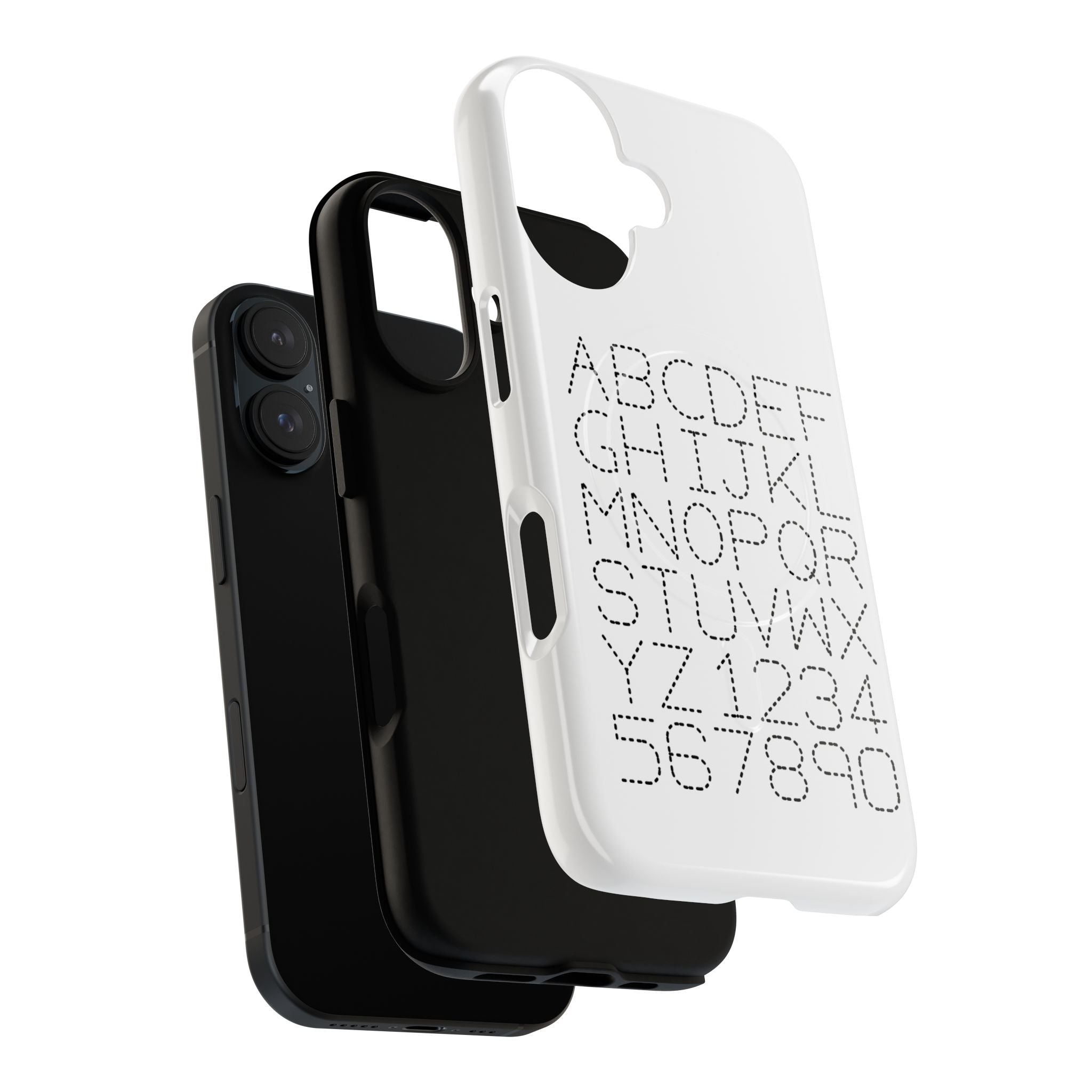 Dotted Alphabet Phone Case | Tough Magnetic Case