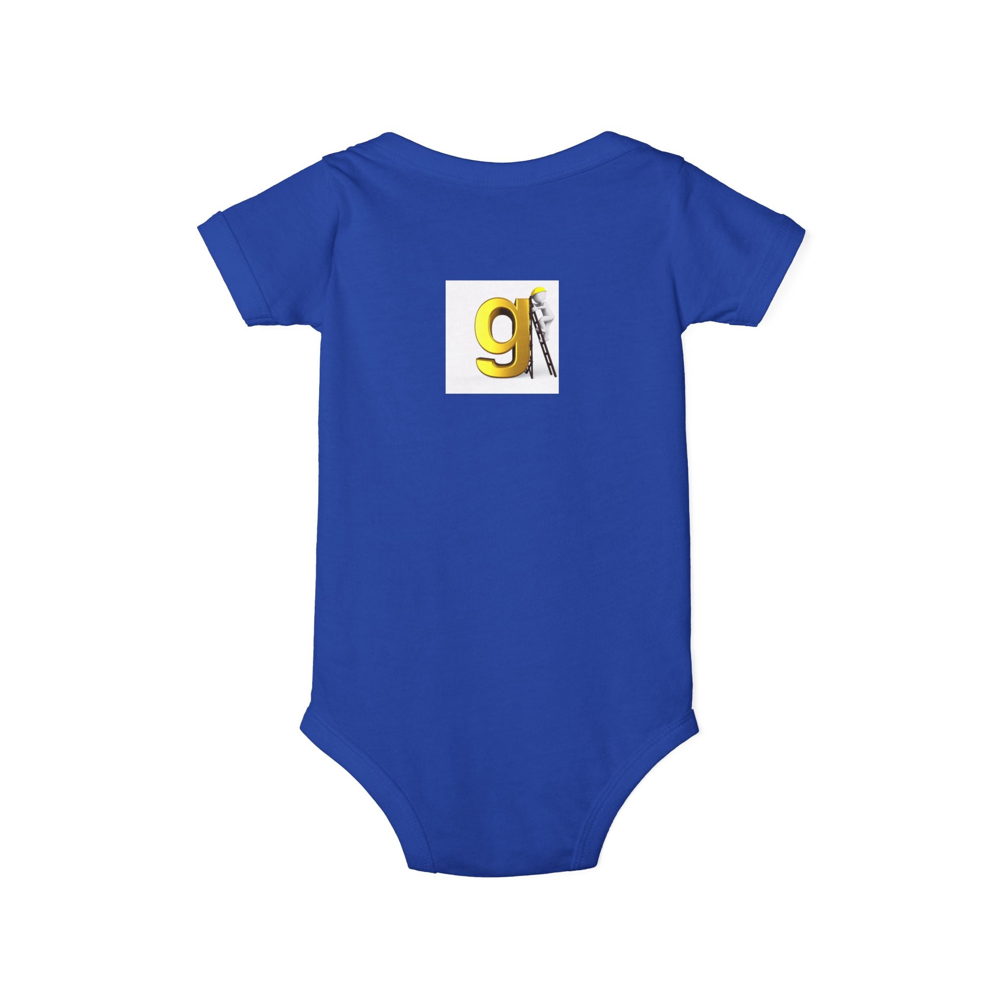 Yellow Letter G with worker Onesie | Baby Bodysuit, Alphabet Initial