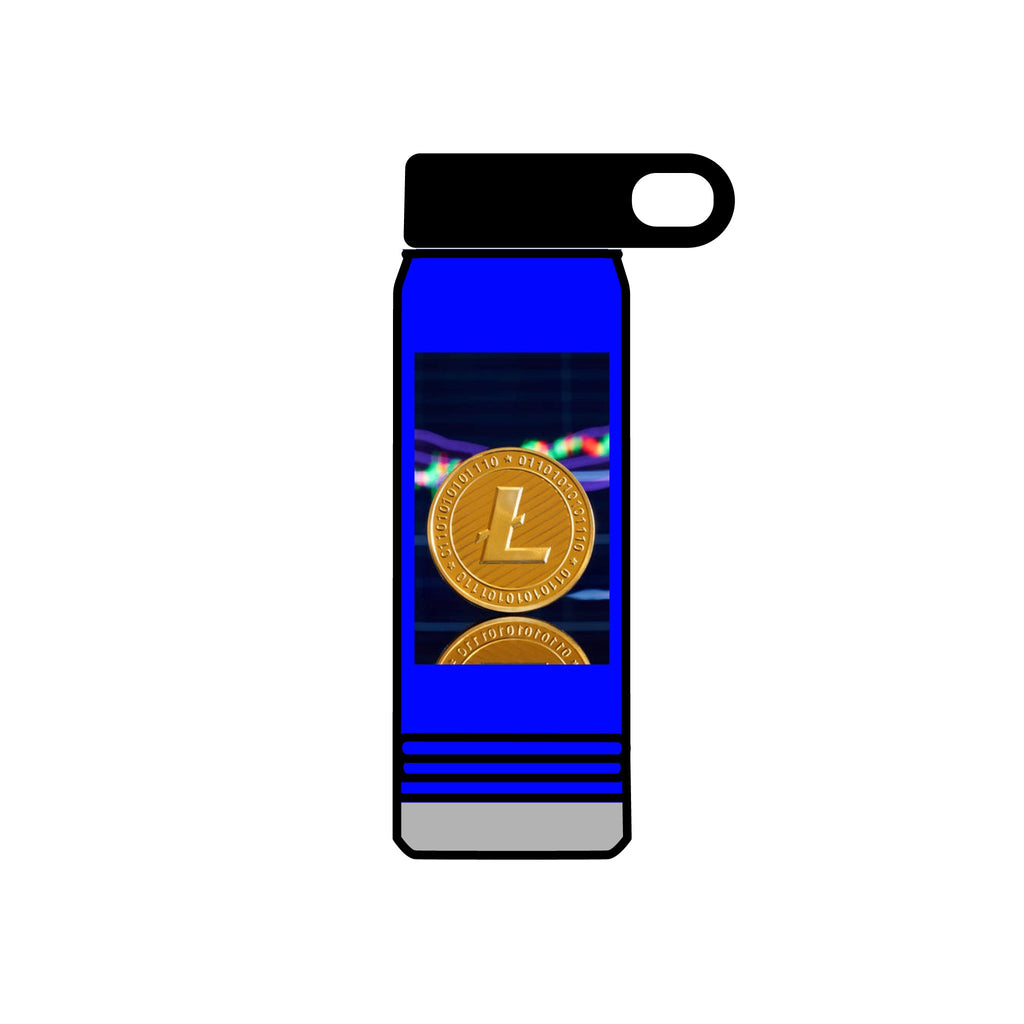Litecoin Coin Crypto Design Water Bottle | 20oz Stainless Bottle