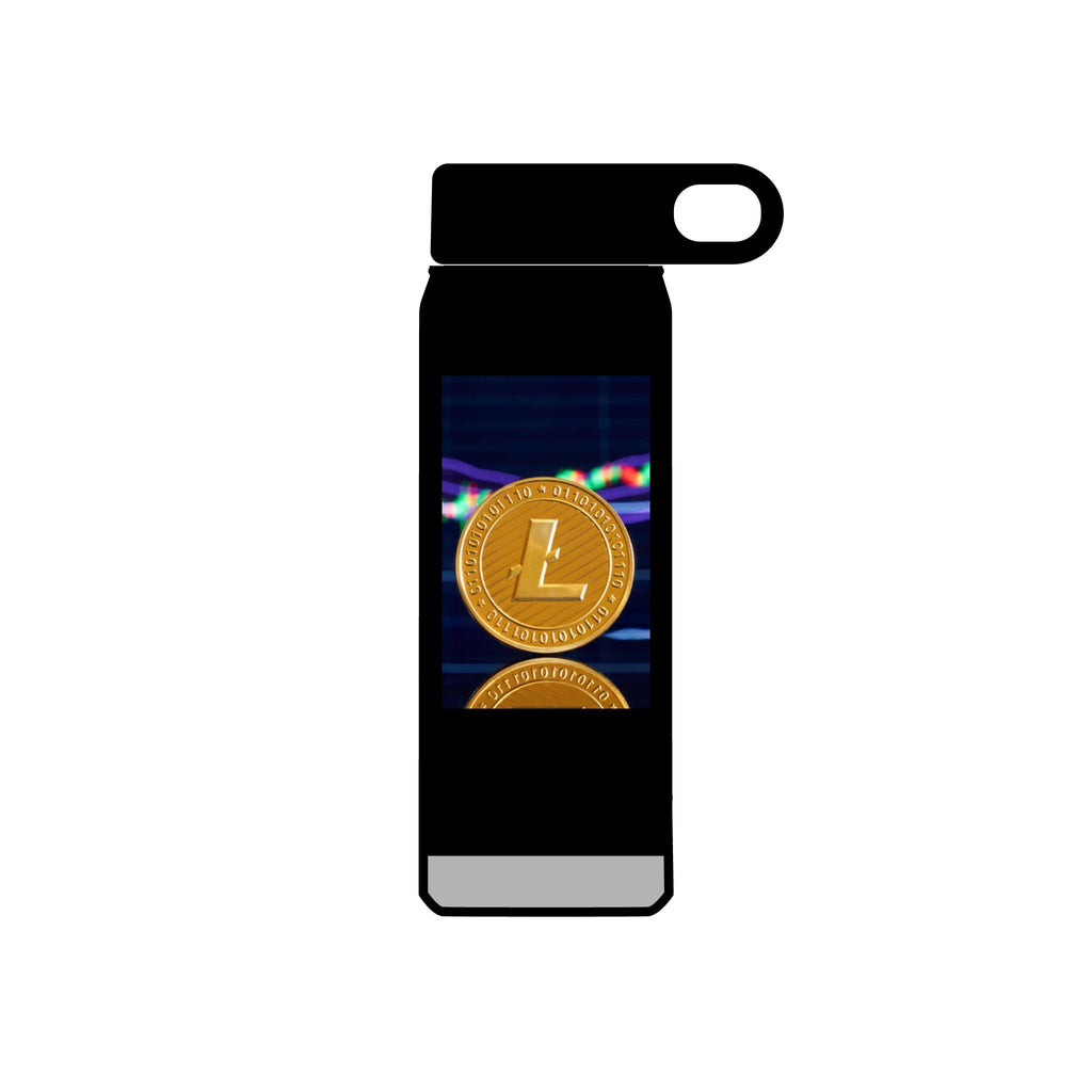 Litecoin Coin Crypto Design Water Bottle | 20oz Stainless Bottle