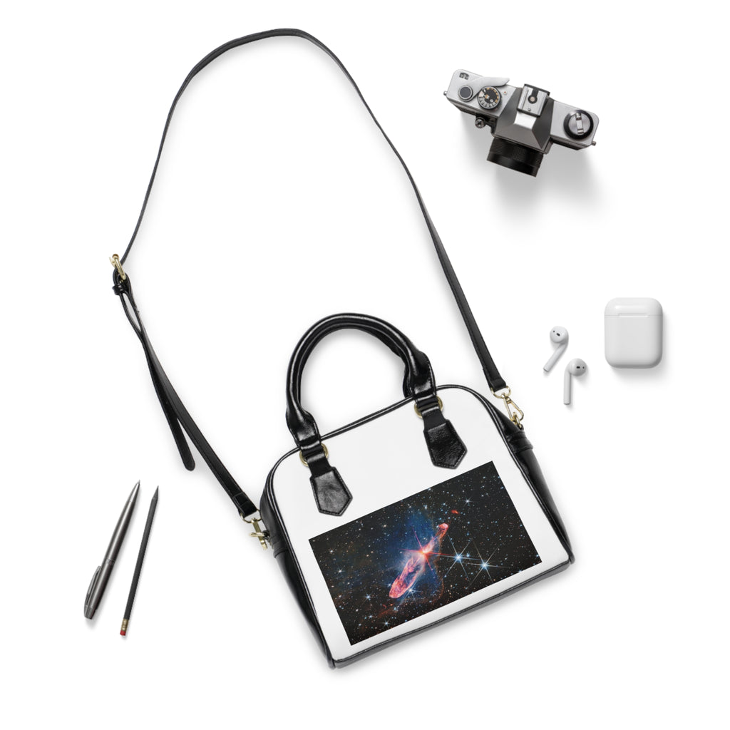 Cosmic Nebula Print Shoulder Handbag | Space Galaxy Stars, Astronomical Design