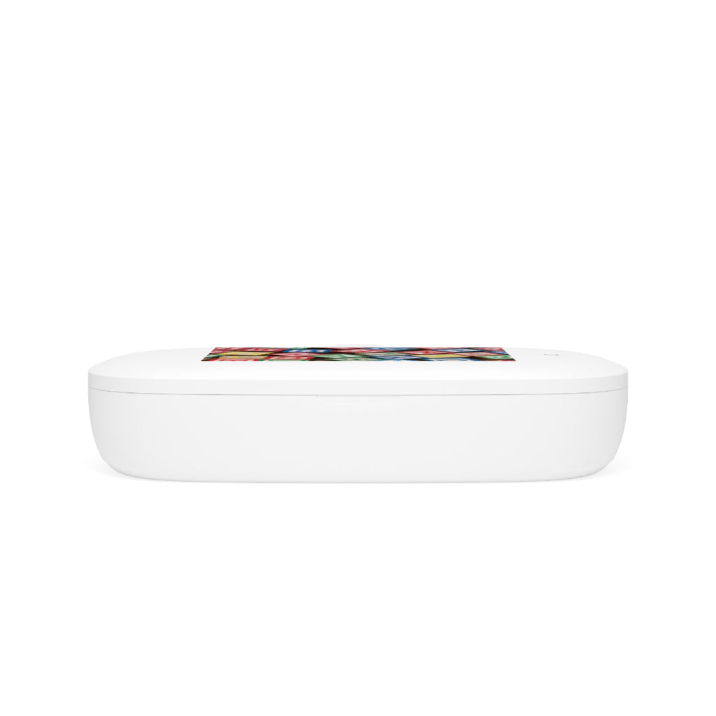 Alphabet Blocks Pattern UV Phone Sanitizer and Wireless Charging Pad | Baby ABC Design