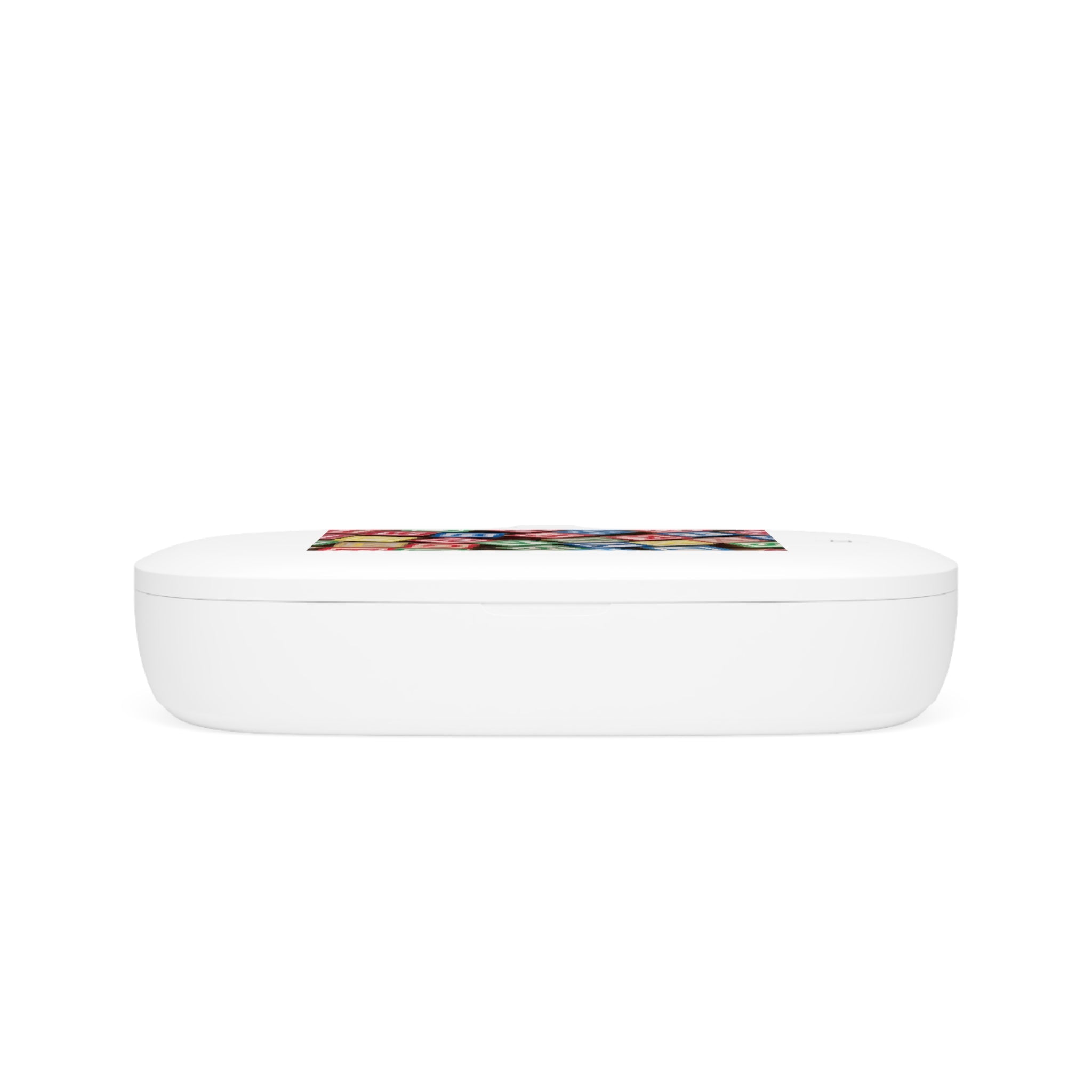 Alphabet Blocks Pattern UV Phone Sanitizer and Wireless Charging Pad | Baby ABC Design