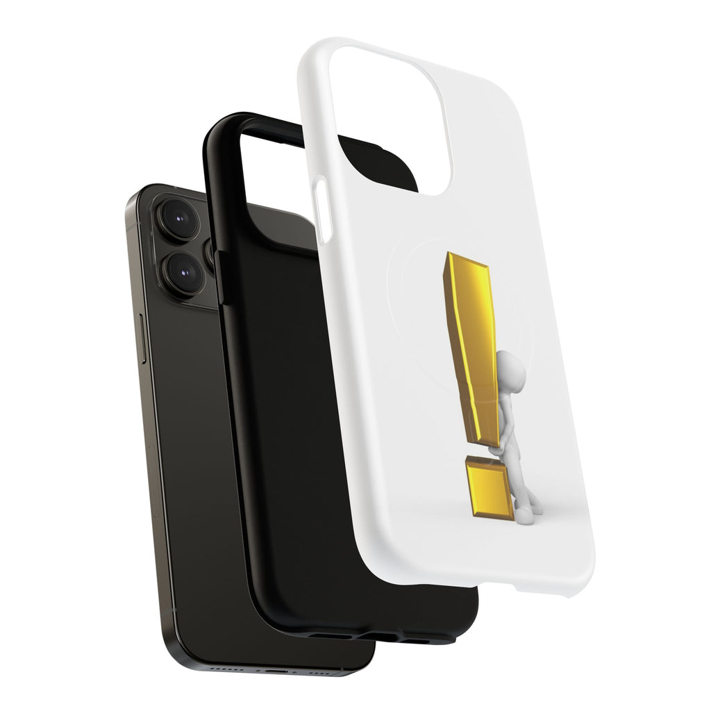 Gold Exclamation Mark Phone Case | Tough Magnetic Case