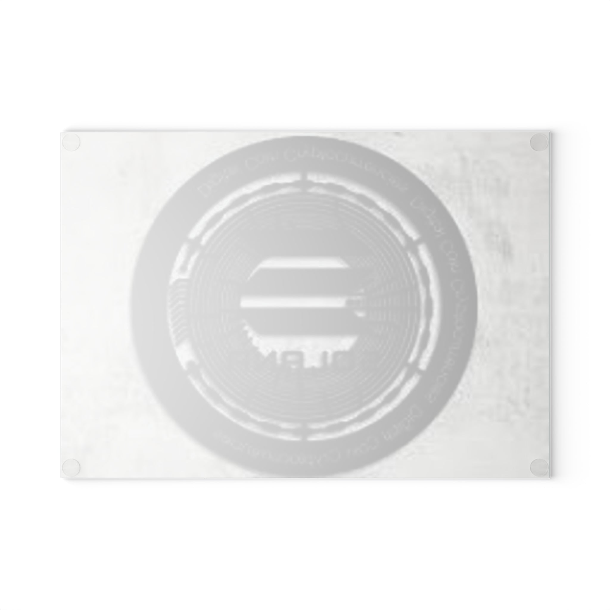 Solana Coin Logo Glass Cutting Board | Cryptocurrency Kitchen Decor