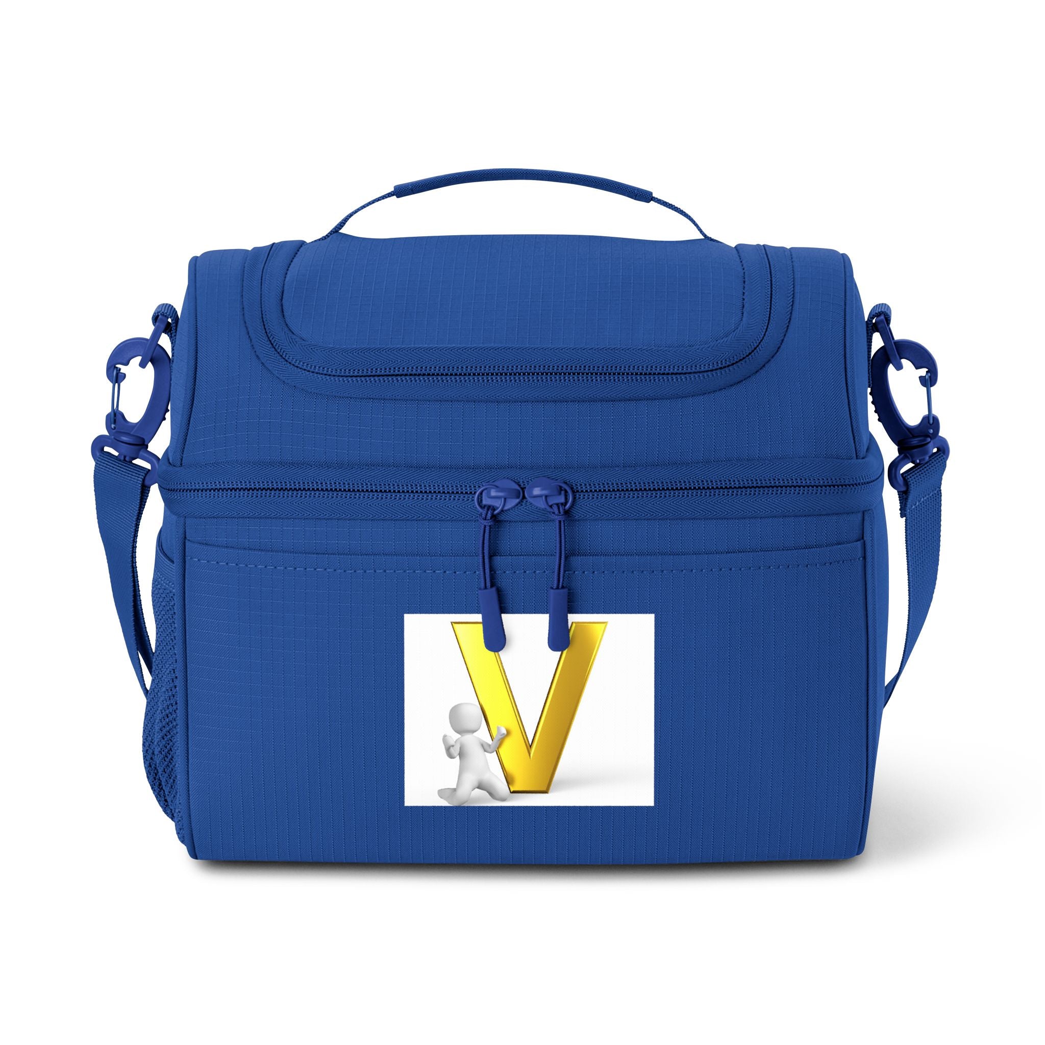 Yellow 3D Letter V Logo Cooler Bag | Insulated Lunch Cooler