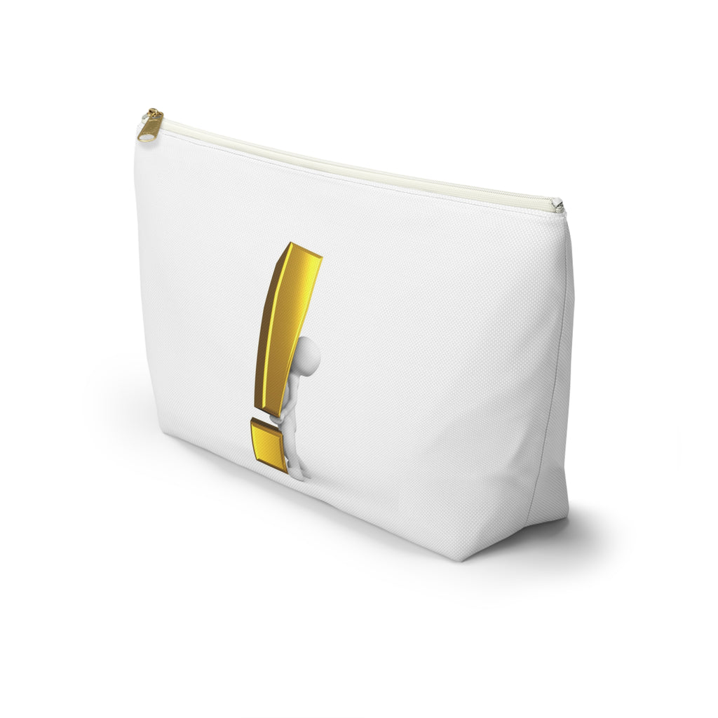 3D Figure Holding Gold Exclamation Mark Accessory Pouch