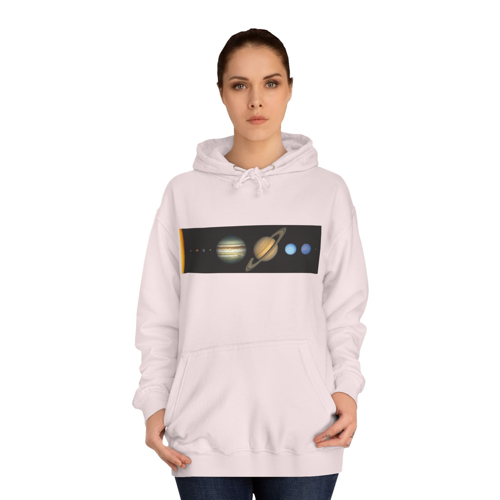 Solar System Planets Hoodie | Saturn Jupiter Earth Mars Nebula Design