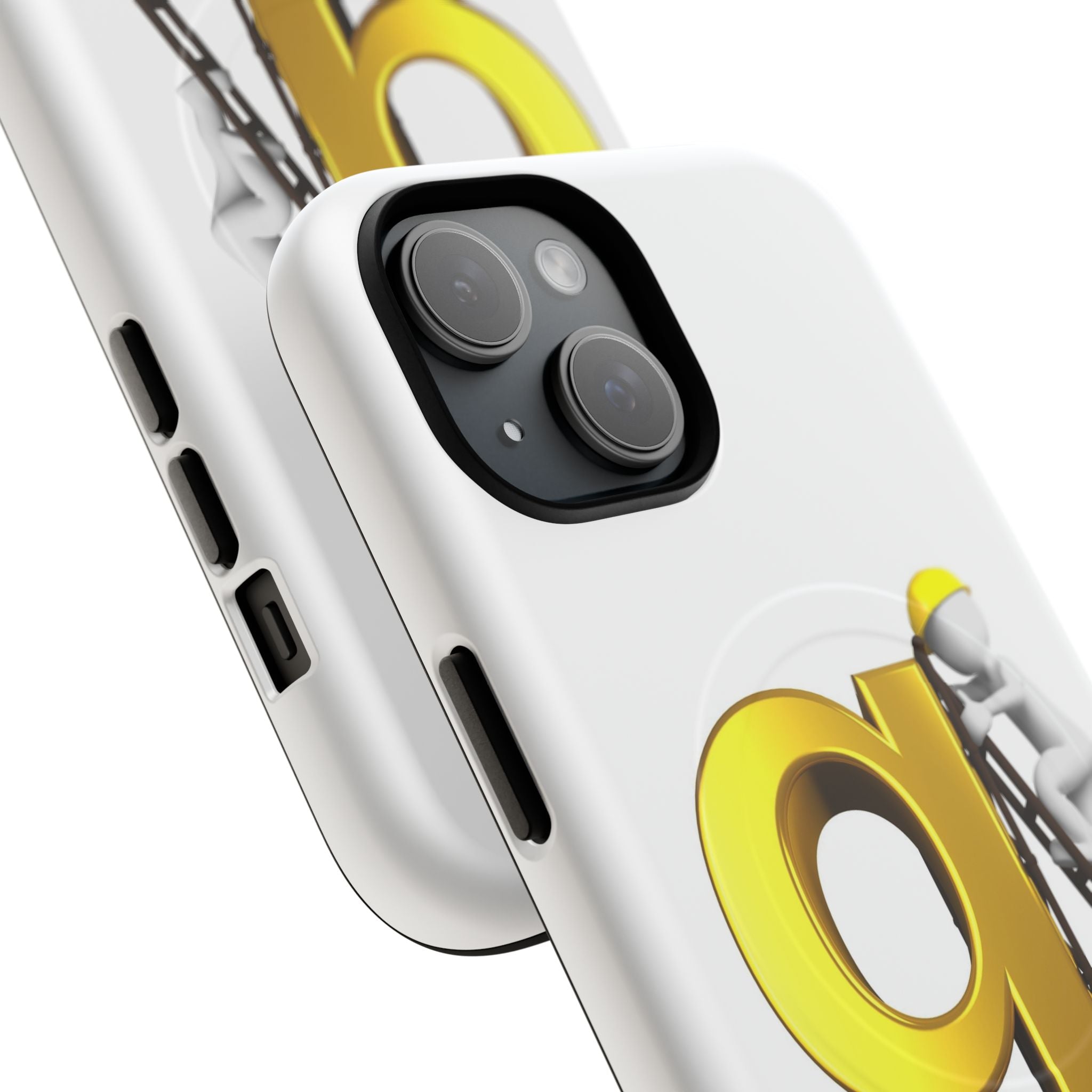 Golden Letter G Construction phone case | Magnetic Tough Case