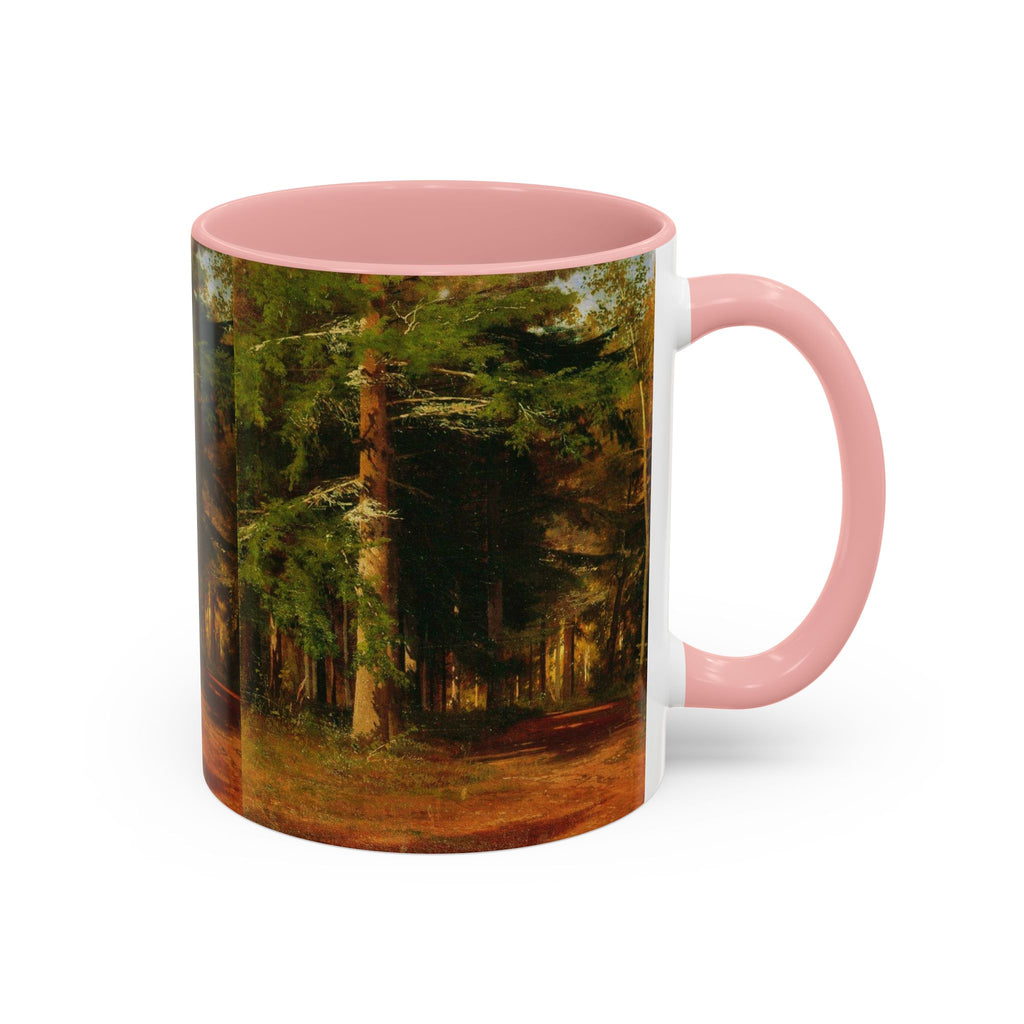 Waldweg-Malerei Tasse | Akzent-Kaffeetasse 11oz 15oz