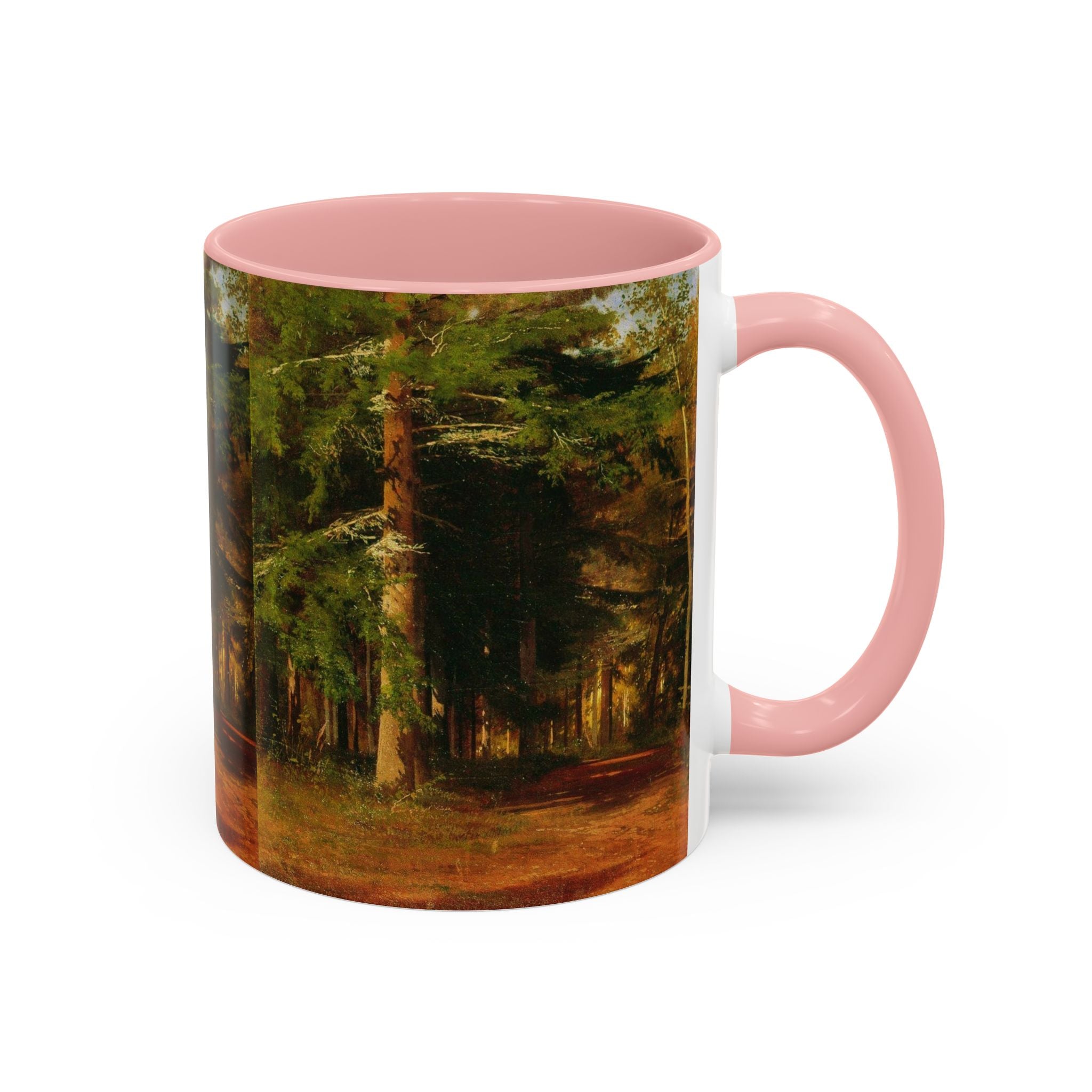 Waldweg-Malerei Tasse | Akzent-Kaffeetasse 11oz 15oz