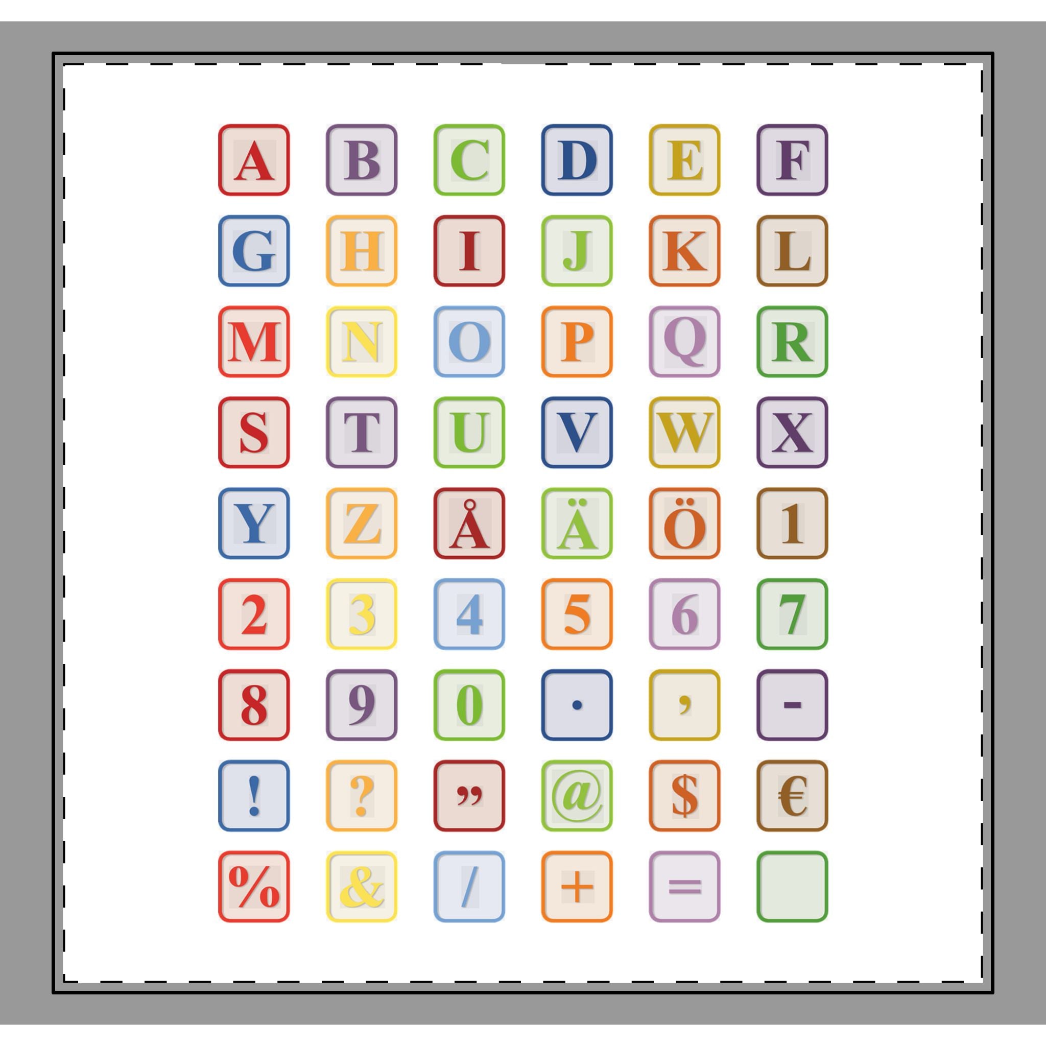 Alphabet Blocks Coverlet
